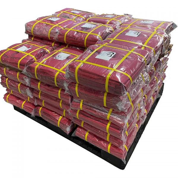 UPMedical red medical waste bags ready for shipping