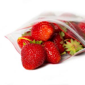 Food grade transparent resealable zipper bag