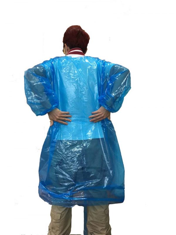 Patented 'EasyTear' impervious gowns provides both front & back protection