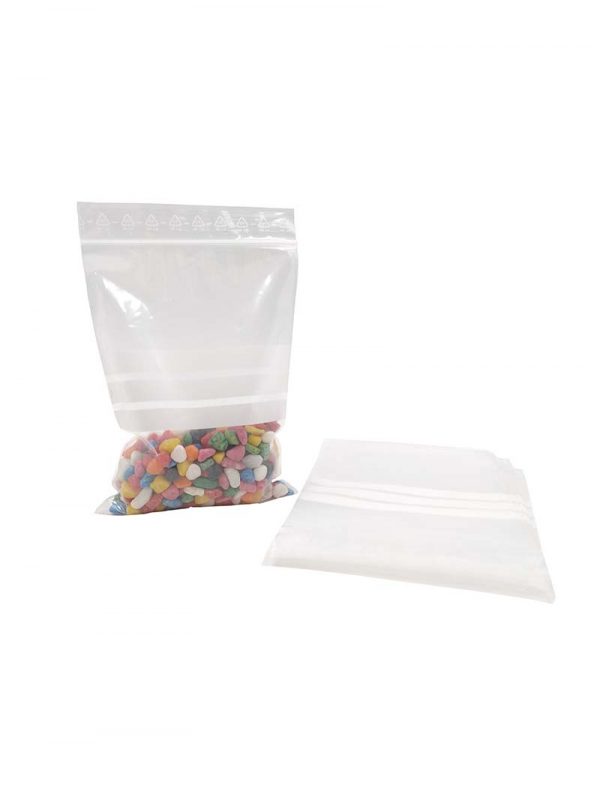 Printed resealable zipper bags