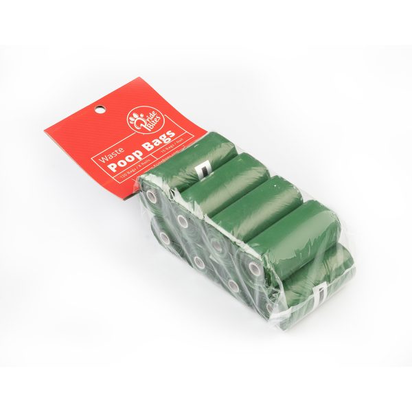 Green poop bag, 8 roll pack