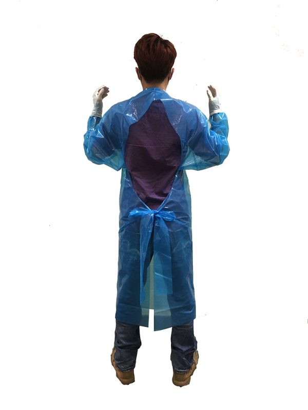 CPE medical apron with sleeves offer the best balance between user comfort and protection
