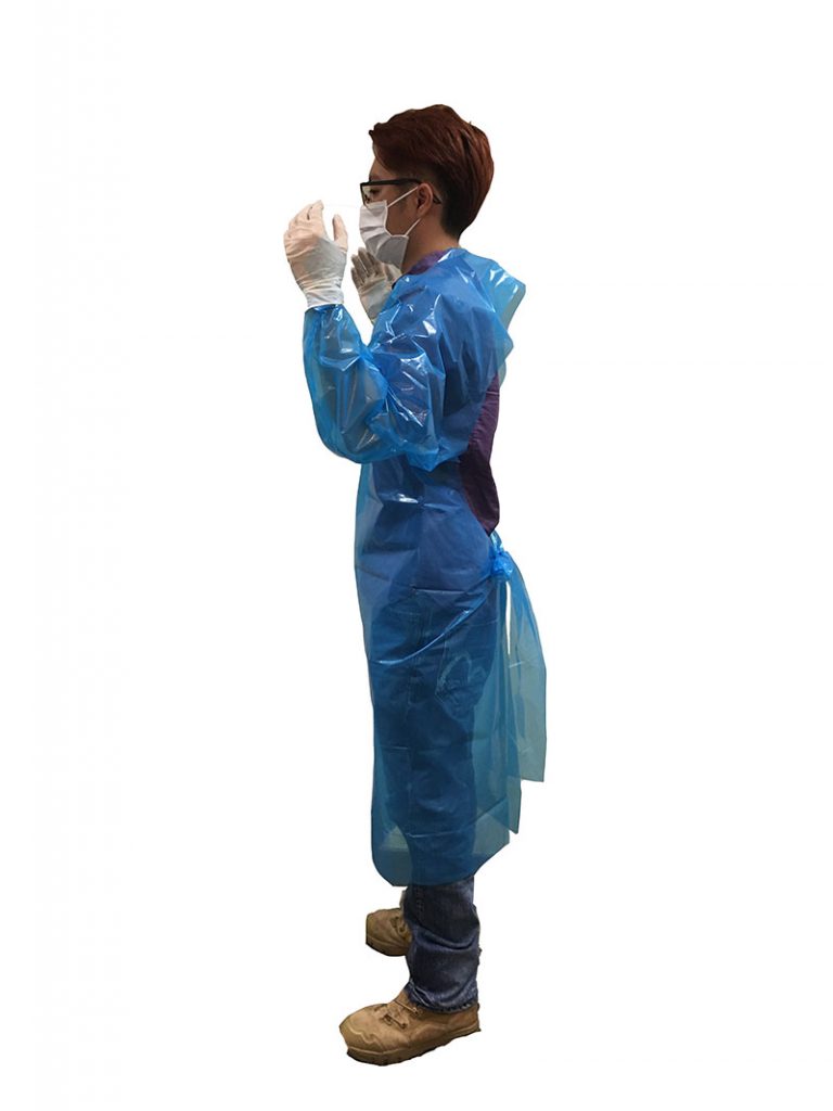 Medical Apron with sleeves Universal Plastic & Metal Manufacturing