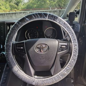 elasticated biodegradable steering wheel cover