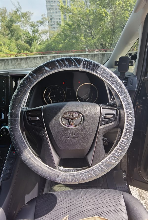 elasticated biodegradable steering wheel cover