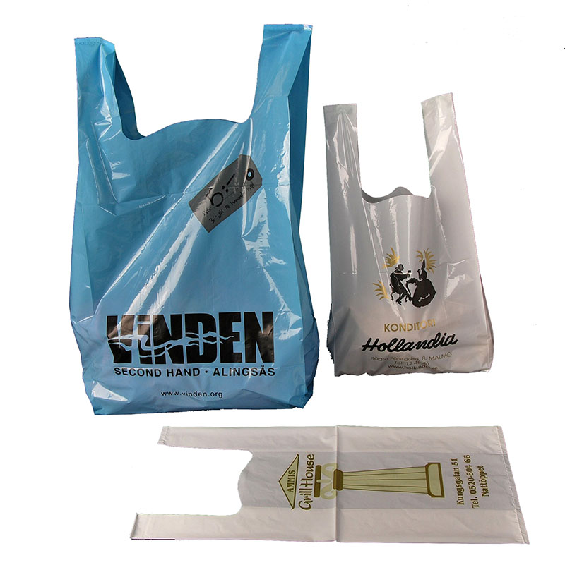 Hubert® 1/6 Barrel White .47 mil Plastic T-Shirt Bag - 11.5