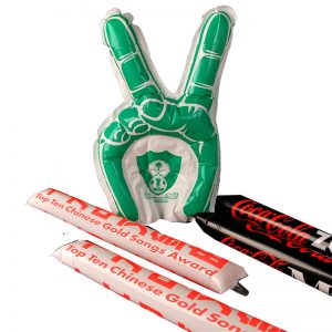 Custom shaped bang bang sticks are ideal for sporting events and definitely eye catching