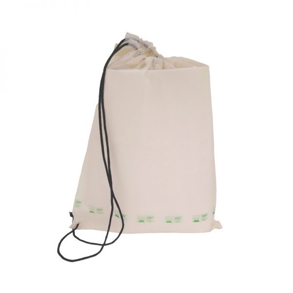 set the trend with our compostable drawstring backpacks