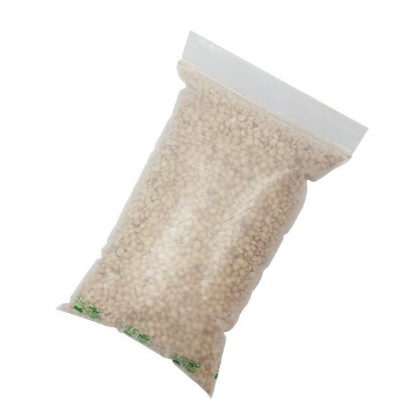 Food contact safe compostable ziplock bags