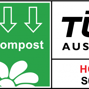 UPM compostable products are OK Compost HOME certified by TUV Austria